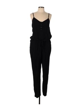 Old Navy Sleek Black Drawstring Waist Jumpsuit